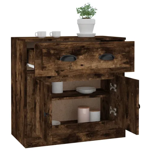Komoda boja dimljenog hrasta 70x35,5x67,5 cm konstruirano drvo - Dimljeni hrast 1 Dimljeni hrast Cijena