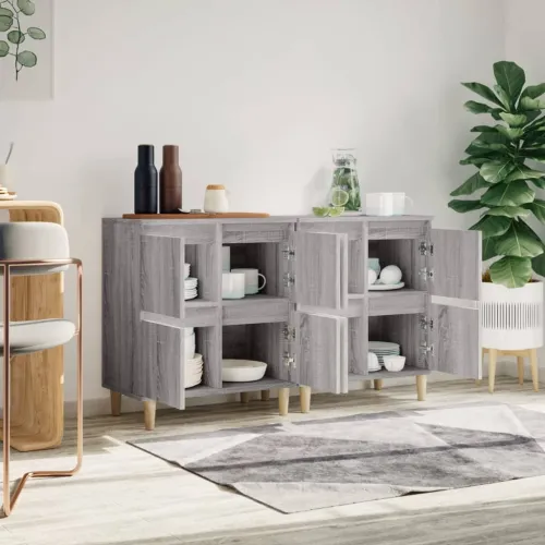 Komode 2 kom boja hrasta 60 x 35 x 70 cm od konstruiranog drva - Sivi hrast sonoma 2 Cijena
