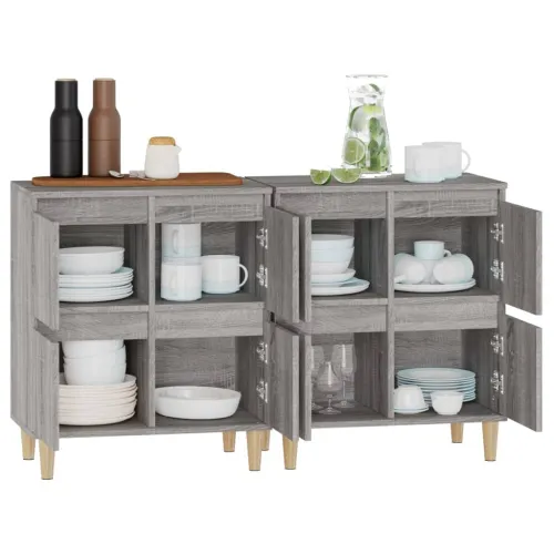 Komode 2 kom boja hrasta 60 x 35 x 70 cm od konstruiranog drva - Sivi hrast sonoma 2 Cijena