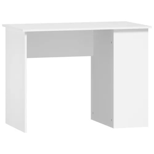 Radni stol bijeli 100 x 55 x 75 cm od konstruiranog drva - Bijela Bijela Cijena