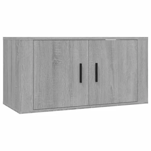 Zidni TV ormarići 3 kom boja sivog hrasta sonome 80x34,5x40 cm - Sivi hrast sonoma 3 80 cm Cijena