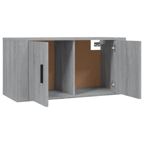Zidni TV ormarići 3 kom boja sivog hrasta sonome 80x34,5x40 cm - Sivi hrast sonoma 3 80 cm Cijena