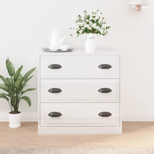 Komoda sjajna bijela 70x35,5x67,5 cm od konstruiranog drva - Visoko sjajno bijela 1 Visoko sjajno bijela Cijena