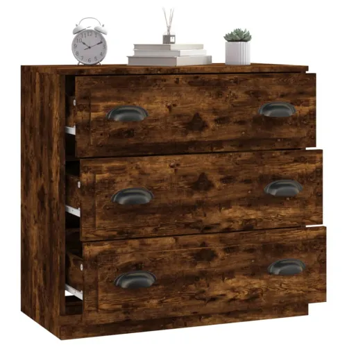 Komoda boja dimljenog hrasta 70x35,5x67,5 cm konstruirano drvo - Dimljeni hrast 1 Dimljeni hrast Cijena