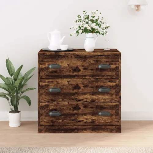 Komoda boja dimljenog hrasta 70x35,5x67,5 cm konstruirano drvo - Dimljeni hrast 1 Dimljeni hrast Cijena