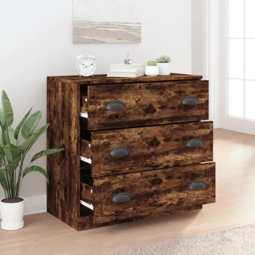 Komoda boja dimljenog hrasta 70x35,5x67,5 cm konstruirano drvo - Dimljeni hrast 1 Dimljeni hrast Cijena