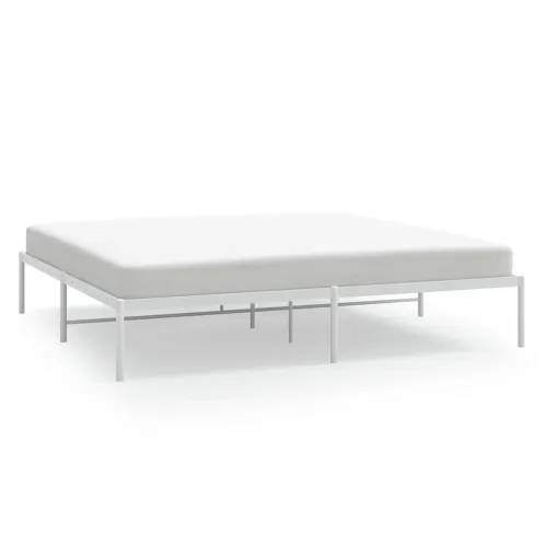 Metalni okvir za krevet bijeli 180x200 cm - Bijela 180 x 200 cm bez uzglavlja Cijena