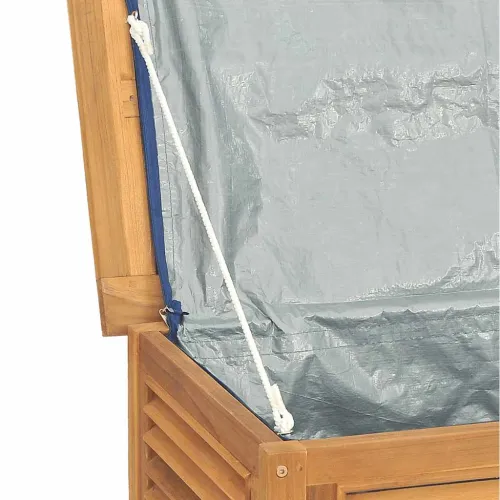 Vrtna kutija za pohranu s vrećom 175x50x55 cm masivna tikovina - 175 x 50 x 55 cm Cijena