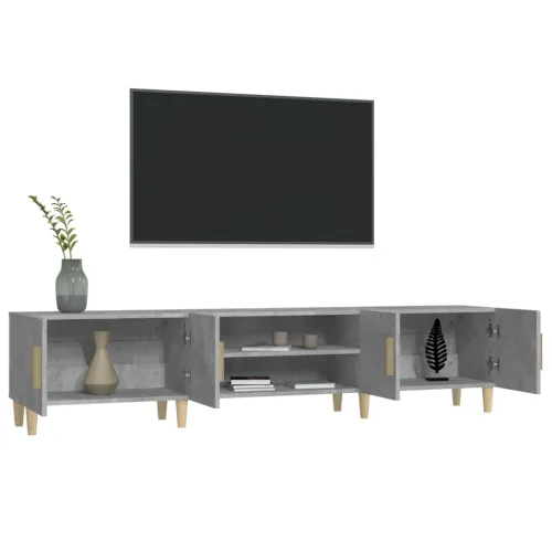 TV ormarić boja betona 180x31,5x40 cm od konstruiranog drva - Beton siva Cijena