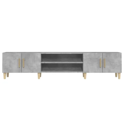 TV ormarić boja betona 180x31,5x40 cm od konstruiranog drva - Beton siva Cijena