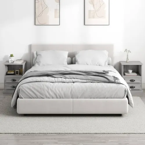 Noćni ormarići 2 kom boja sivog hrasta sonome 43x36x60 cm - Sivi hrast sonoma 2 Cijena