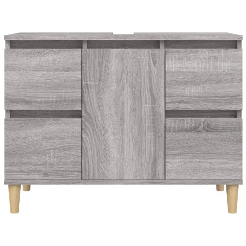 Ormarić za Lavabo - Umivaonik boja hrasta sonome 80x33x60 cm drveni - Sivi hrast sonoma Cijena