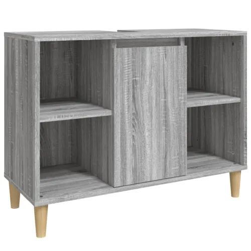 Ormarić za Lavabo - Umivaonik boja hrasta sonome 80x33x60 cm drveni - Sivi hrast sonoma Cijena
