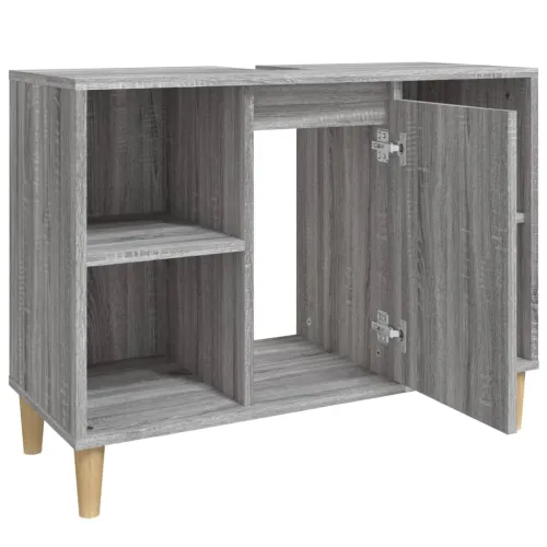 Ormarić za Lavabo - Umivaonik boja hrasta sonome 80x33x60 cm drveni - Sivi hrast sonoma Cijena
