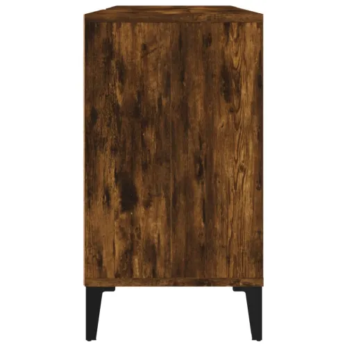 Ormarić za Lavabo - Umivaonik boja dimljenog hrasta 80x33x60 cm drveni - Dimljeni hrast Cijena