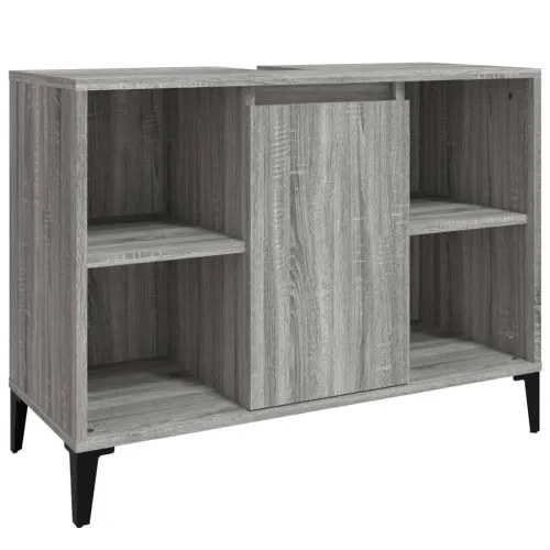 Ormarić za Lavabo - Umivaonik boja hrasta sonome 80x33x60 cm drveni - Sivi hrast sonoma Cijena