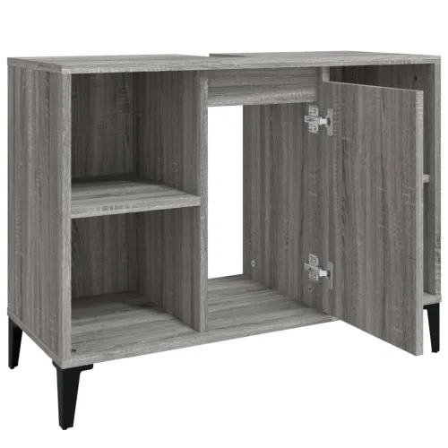 Ormarić za Lavabo - Umivaonik boja hrasta sonome 80x33x60 cm drveni - Sivi hrast sonoma Cijena