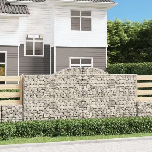 Lučne gabionske košare 10kom 300x50x140/160cm pocinčano željezo - 300 x 50 x 140/160 cm 10 Cijena