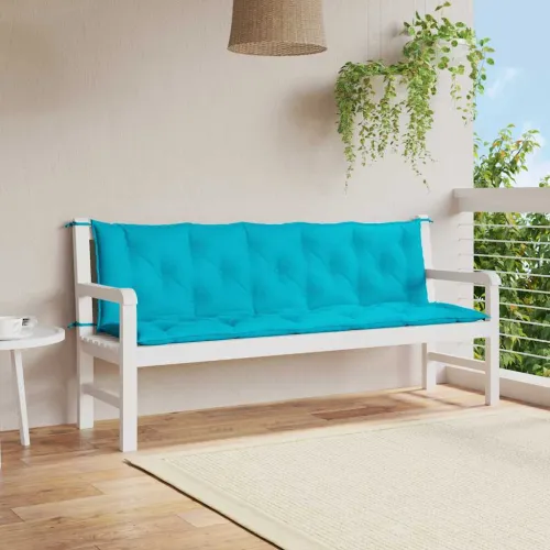 Jastuci za vrtnu klupu 2 kom tirkizni od tkanine Oxford - Tirkizna 180 cm Cijena