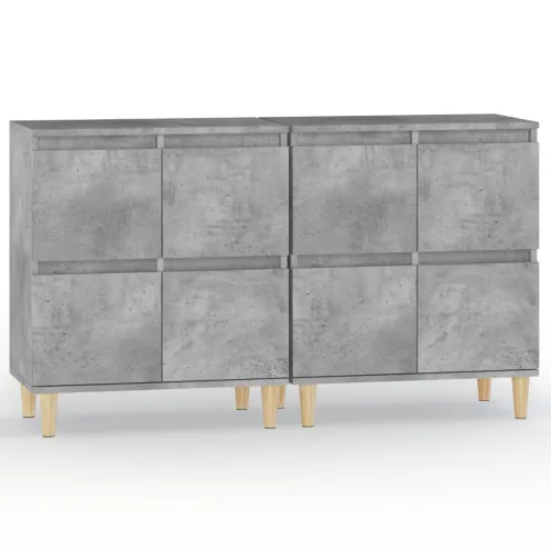 Komode 2 kom siva boja betona 60x35x70 cm od konstruiranog drva - Beton siva 2 Cijena