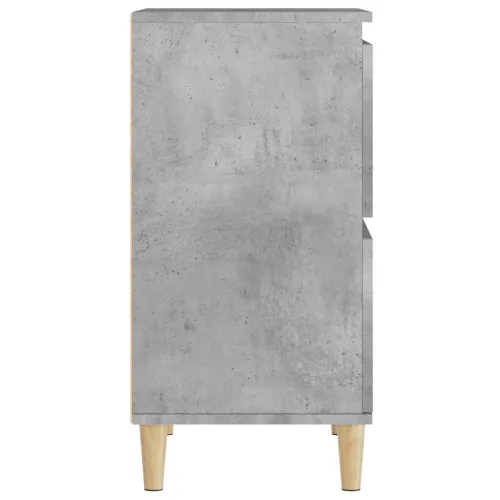 Komode 2 kom siva boja betona 60x35x70 cm od konstruiranog drva - Beton siva 2 Cijena