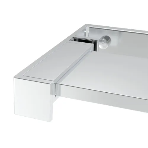 Polica za stijenku tuš-kabine kromirana 100 cm aluminijska - Srebrno 100 cm Cijena