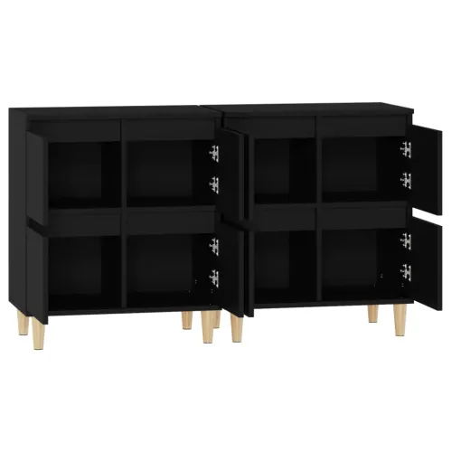 Komode 2 kom crne 60x35x70 cm od konstruiranog drva - Crna 2 Cijena