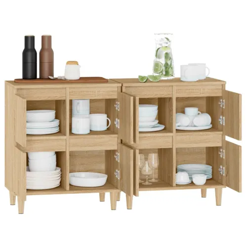 Komoda 2 kom boja hrasta sonome 60x35x70 cm konstruirano drvo - Sonoma hrast 2 Cijena