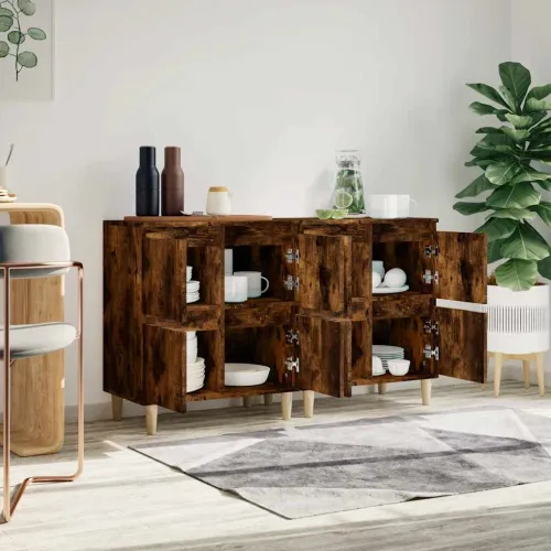 Komode 2 kom boja dimljenog hrasta 60x35x70cm konstruirano drvo - Dimljeni hrast 2 Cijena
