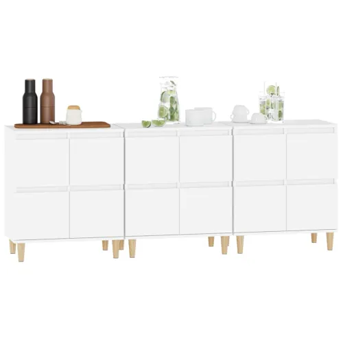 Komode 3 kom bijela 60x35x70cm konstruirano drvo - Bijela 3 Cijena