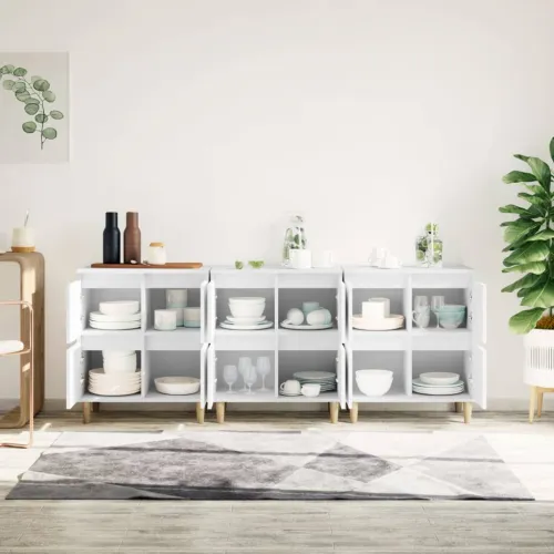 Komode 3 kom bijela 60x35x70cm konstruirano drvo - Bijela 3 Cijena