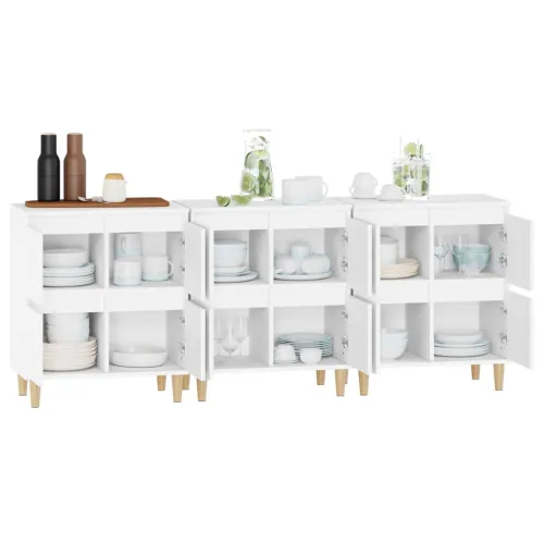 Komode 3 kom bijela 60x35x70cm konstruirano drvo - Bijela 3 Cijena