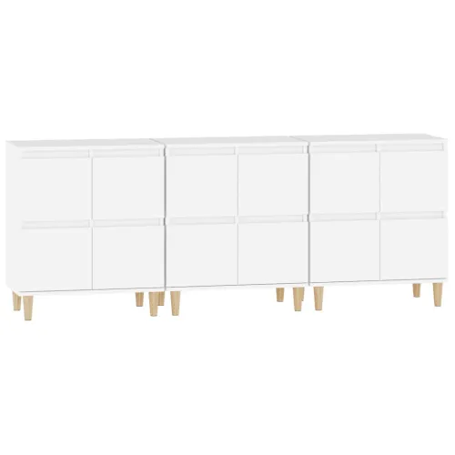 Komode 3 kom bijela 60x35x70cm konstruirano drvo - Bijela 3 Cijena