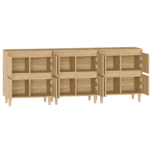 Komoda 3 kom boja hrasta sonome 60x35x70 cm konstruirano drvo - Sonoma hrast 3 Cijena