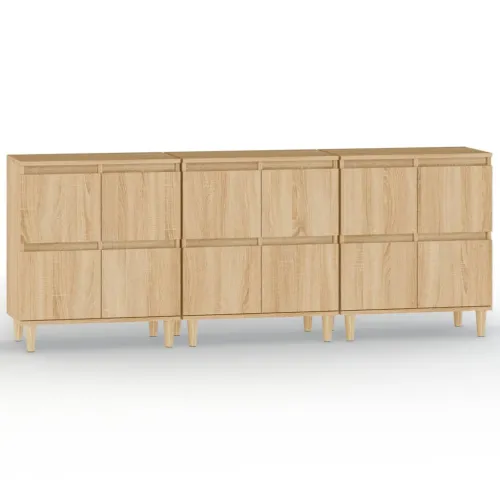 Komoda 3 kom boja hrasta sonome 60x35x70 cm konstruirano drvo - Sonoma hrast 3 Cijena