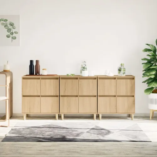 Komoda 3 kom boja hrasta sonome 60x35x70 cm konstruirano drvo - Sonoma hrast 3 Cijena