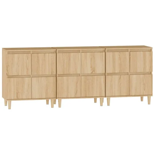 Komoda 3 kom boja hrasta sonome 60x35x70 cm konstruirano drvo - Sonoma hrast 3 Cijena