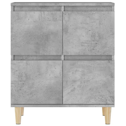 Komode 3 kom siva boja betona 60x35x70 cm od konstruiranog drva - Beton siva 3 Cijena