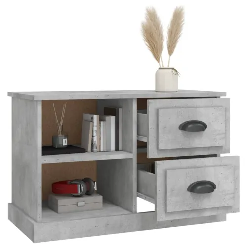 TV ormarić boja betona 73x35,5x47,5 cm konstruirano drvo - Beton siva 73 cm Cijena