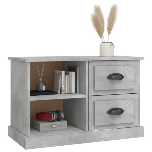 TV ormarić boja betona 73x35,5x47,5 cm konstruirano drvo - Beton siva 73 cm Cijena
