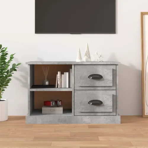 TV ormarić boja betona 73x35,5x47,5 cm konstruirano drvo - Beton siva 73 cm Cijena