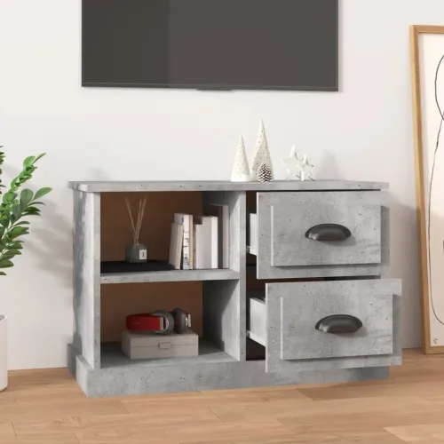 TV ormarić boja betona 73x35,5x47,5 cm konstruirano drvo - Beton siva 73 cm Cijena