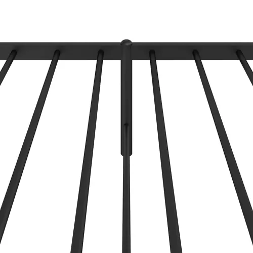 Metalni okvir za krevet s uzglavljem crni 80x200 cm - Crna 80 x 200 cm s uzglavljem Cijena