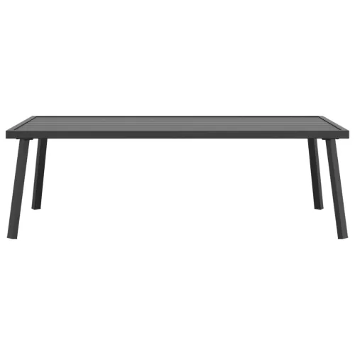 Vrtni stolić za kavu antracit 110 x 55 x 35 cm čelični Cijena