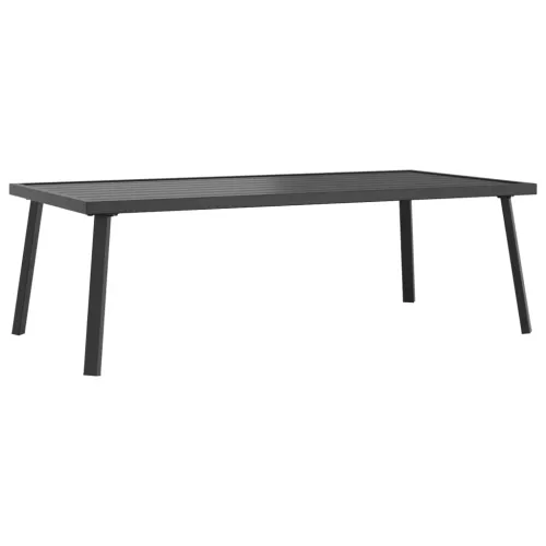 Vrtni stolić za kavu antracit 110 x 55 x 35 cm čelični Cijena
