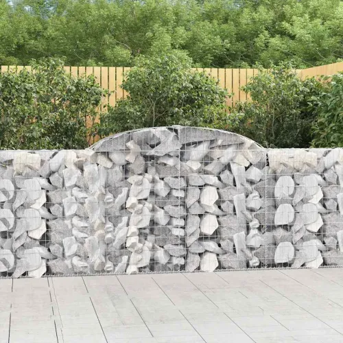 Lučne gabionske košare 5 kom 300x30x100/120cm pocinčano željezo - 300 x 30 x 100/120 cm 5 Cijena
