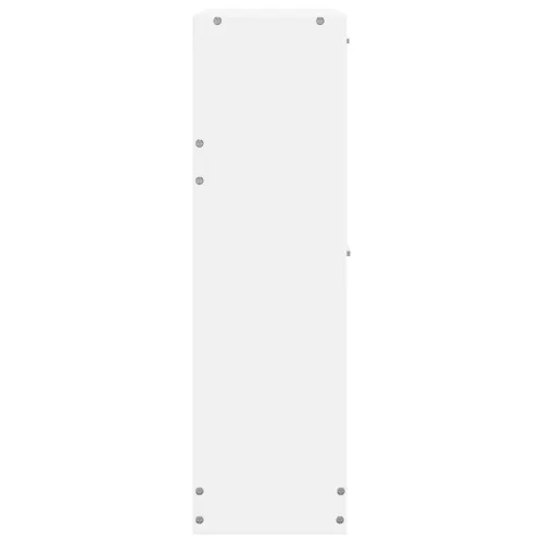 Bijeli drveni ormarić za cipele s 2 pretinca - Bijela 63.5 x 24 x 81 cm Cijena