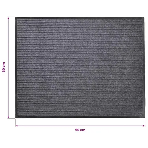 Otirač sivi 90 x 60 cm PVC - Siva 90 x 60 cm Cijena