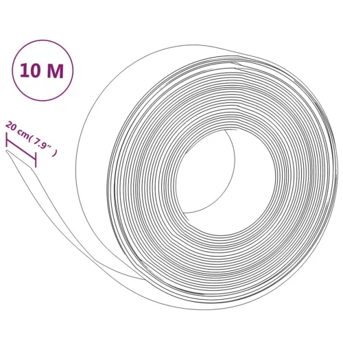 Vrtne ivice 3 kom sive 10 m 20 cm od polietilena - Siva 30 x 0.2 m 1 Cijena