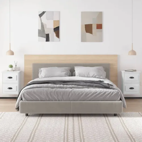 Zidni noćni ormarići 2 kom bijeli 41,5x36x53 cm - Bijela 2 Cijena
